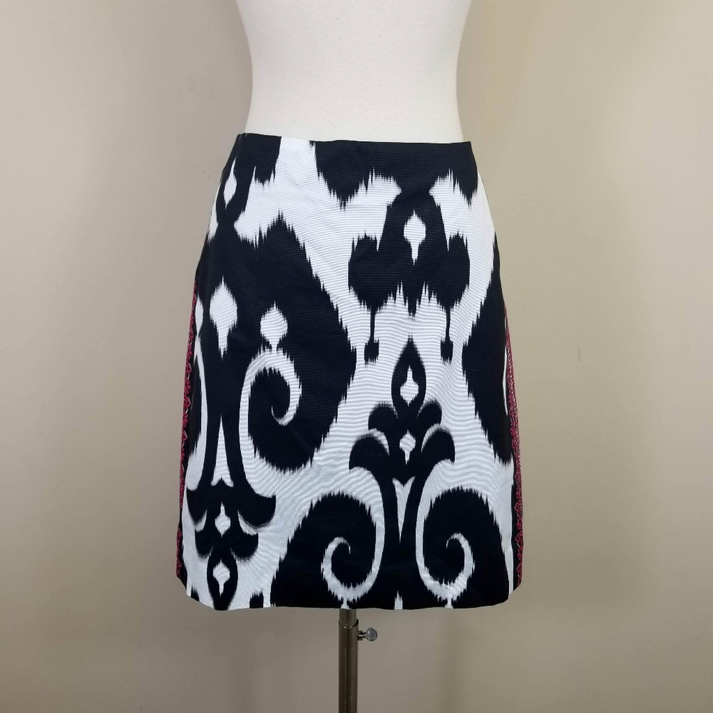 WHBM Ikat + Embroidered Pencil Skirt 8